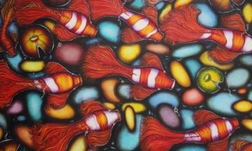 В Художественном музее открылась выставка «Два мира в лабиринтах ярких красок» — Фаины Гусейновой и Евгении Музюковой