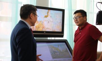 Национальный музей РБ и Фонд регионального развития РБ провели презентацию тач-панели с новыми музейными проектами