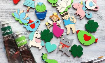 Мастер-класс по росписи деревянной броши