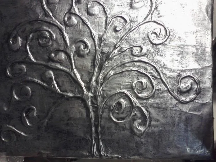 Мастер-класс чеканки по фольге «Серебряный мир»