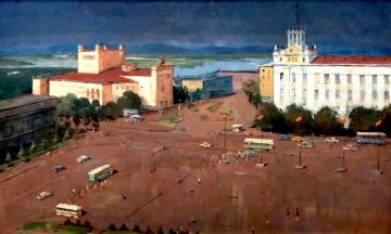 О художнике Буде Сергеевиче Садыкове и его картине «Площадь Советов»