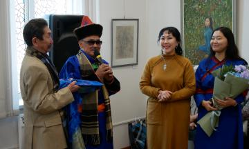 Торжественное открытие персональной выставки Баира Табановича Тайсаева