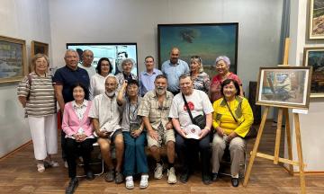 В художественном музее Бурятии прошла встреча с талантливым художником Валентином Архиповым